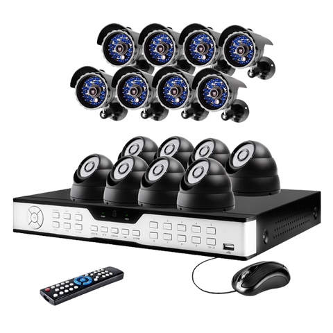 16CH H.264 DVR System with 8 Bullet+8 Dome Sony