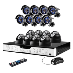 16CH H.264 DVR System with 8 Bullet+8 Dome Sony