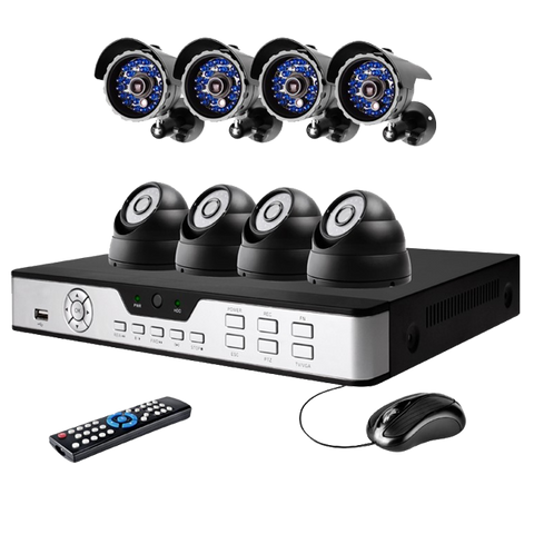 8CH H.264 DVR + 8 Sony CCD Day Night 65ft