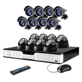 16CH H.264 DVR System with 8 Bullet+8 Dome Sony